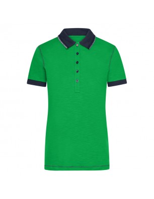 Polo shirt in trendy slub yarn quality