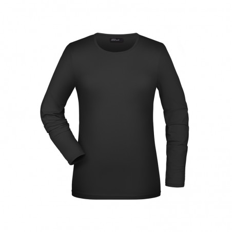 Long-sleeved T-shirt with elasthane