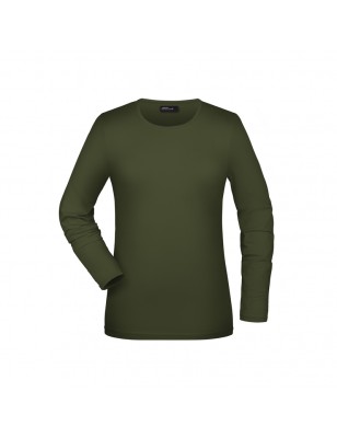 Long-sleeved T-shirt with elasthane