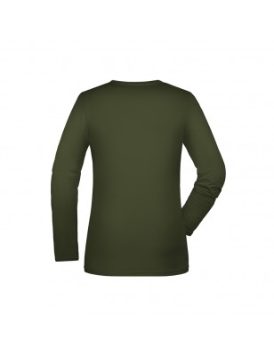 Long-sleeved T-shirt with elasthane