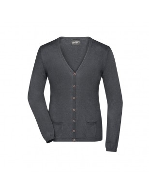 High-quality cardigan with silk/cashmere content