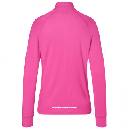 Long-sleeved zipped T-shirt for sports and leisure