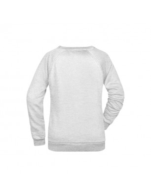 Round neck sweatshirt with raglan sleeves for ladies