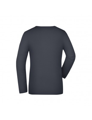 Long-sleeved T-shirt made of soft elastic single jersey