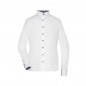 Shirt with trendy insets on collar and cuffs