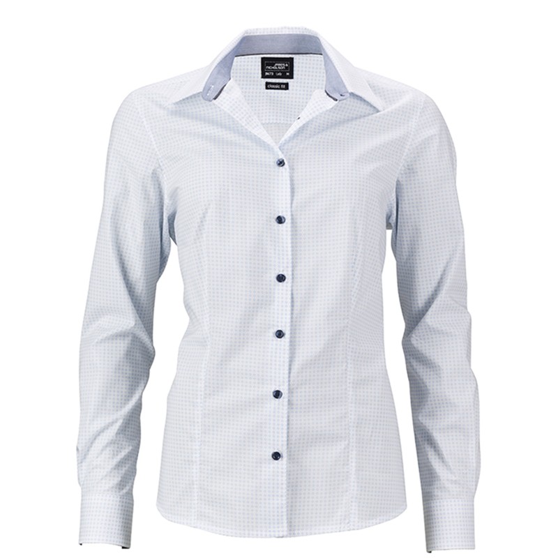 Classic shirt with fashionable minimum allover print