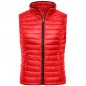 Casual down vest with stand-up collar