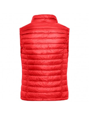 Casual down vest with stand-up collar