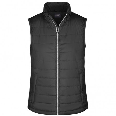 Light, padded quilted vest