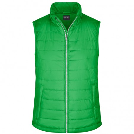 Light, padded quilted vest