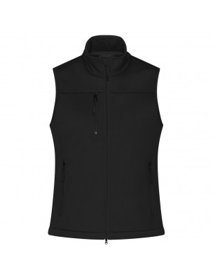 Classic softshell vest in sporty design made of recycled polyester