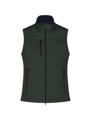 Classic softshell vest in sporty design made of recycled polyester