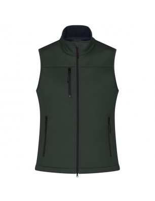 Classic softshell vest in sporty design made of recycled