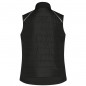 Softshell vest of attractive mixed materials