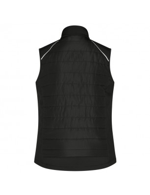 Softshell vest of attractive mixed materials