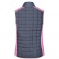 Vest in stylish material mix