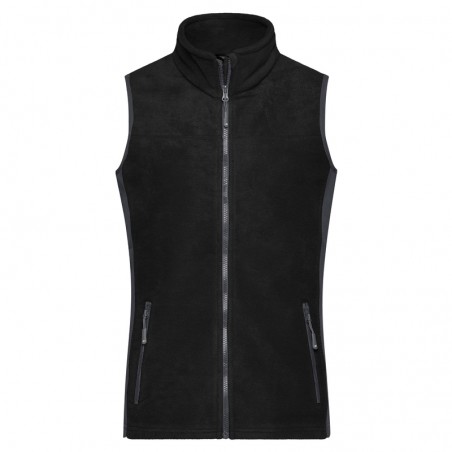 Durable fleece vest in material mix