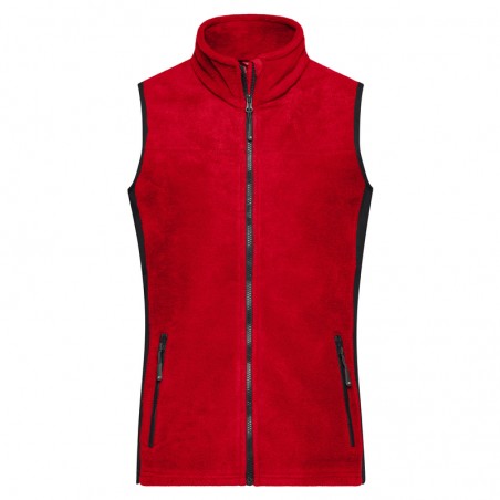 Durable fleece vest in material mix