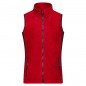 Durable fleece vest in material mix