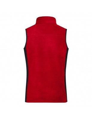 Durable fleece vest in material mix