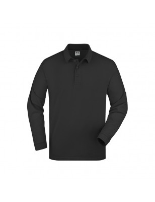 Classic long-sleeved polo shirt