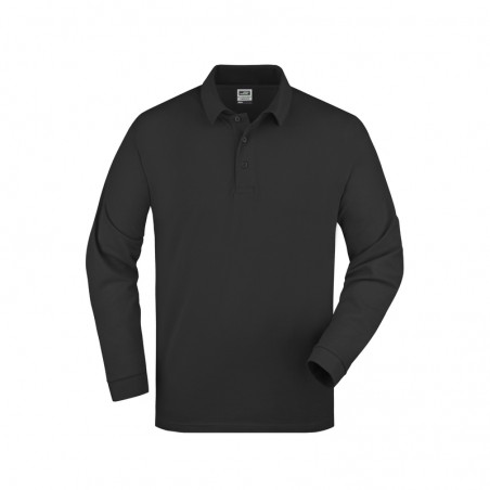 Classic long-sleeved polo shirt