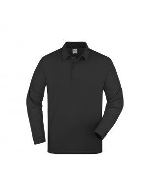 Classic long-sleeved polo shirt