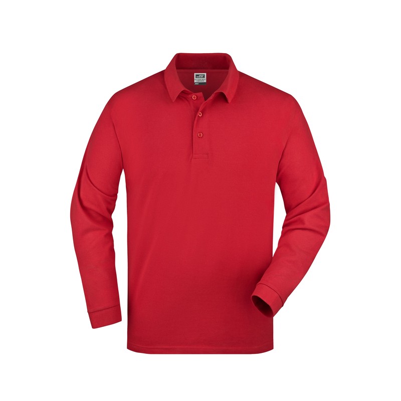 Classic long-sleeved polo shirt