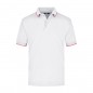 High-quality piqué polo shirt with contrasting stripes