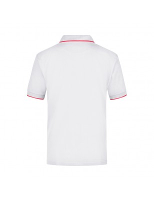 High-quality piqué polo shirt with contrasting stripes