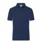 Durable, easy care polo shirt with contrasting insets