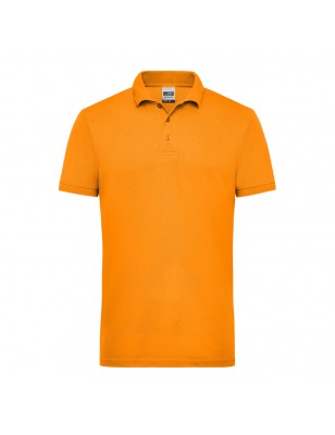 Durable, easy care polo shirt in signal colours