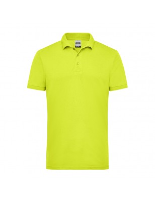 Durable, easy care polo shirt in signal colours