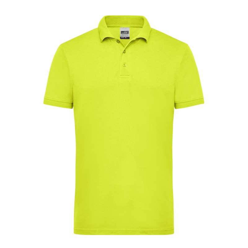 Durable, easy care polo shirt in signal colours