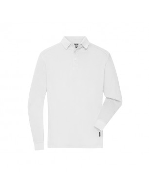 Durable and easy-care long-sleeved poloshirt