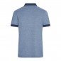 Melange polo shirt with fashionable details