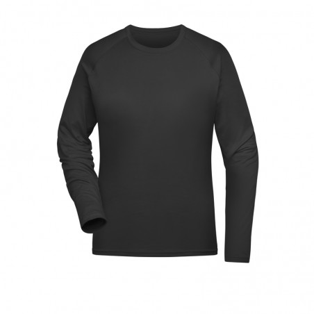 Long-sleeved functional T-shirt made of recycled polyester for sports and fitness