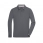 Long-sleeved polo shirt with fashionable details