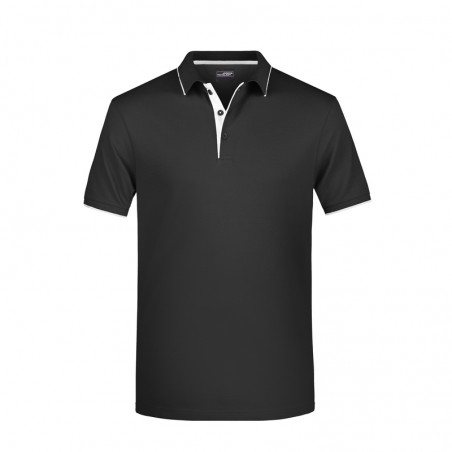 Classic polo shirt with contrasting stripes