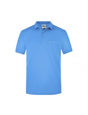 Easy-care and durable polo shirt with breast pocket